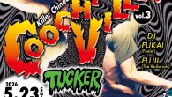 2026.5.23(Sat) Killer Chinadress presents COOCHIEVILLE! Vol. 3 Killer Chinadress presents COOCHIEVILLE! Vol. 3 2026.5.23(Sat) 豊橋enbeach 豊橋市神野新田町ケノ割30-1 Open/Start: 18:00 Adv: 3,900 Door: 4,400円 (別途ドリンク代600円) Tucker APACHE fESTIN Killer Chinadress DJ FUKAI (Feeler) FUJII (The Re-Burials) 第3回目となるKiller Chinadress企画”COOCHIEVILLE”、今回はEgo-Wrappin’やBobby’s Barのメンバーとして活躍中のキーボード怪人【Tucker】が登場します。地元からはRockabillyやPunk RockをWorld Beatに落とし込んだ【APACHE fESTIN】 が参加、もちろん【Killer Chinadress】も万全の体制でサポートします。 そしてDJとして地元Hardcore Punkオーガナイザーであり、Feelerのベーシストでもある【FUKAI】と人気Authentic Ska Band、The Re-Burialsのパーカッショニスト兼ムードメーカー【FUJII】が盛り上げてくれます。 ご予約はQRコード、各出演者にて承ります。 【チケット予約】 https://tiget.net/events/478095