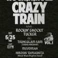 “ROCK’N'ROLL CRAZY TRAIN” 5月25日（金）下北沢MORE START 22:00 / 1000yen LIVE : ROCKIN’ ENOCKY, TUCKER DJ : ツネグラムサム (YOUNG PARISIAN) 山下洋 (Wack Wack Rhythm Band) MOODMAN KOBA (free form freakout) and more! ROCK’N’ROLLをテーマに様々なシーンで異才を放つアーティストの方々に狂乱のロックンロールパーティーを創出して頂くこの企画、第一回目はご存知エノッキーのワンマンスタイルバンドROCKIN’ ENOCKY、そしてJACKIE and THE CEDRICSのゲストメンバーとしても名高い、炎のエレクトーン奏者タッカーによるライブ演奏。DJにはグラム再燃の張本人ツネグラムサム、MODでソウル＆ファンキーなWack Wack Rhythm Bandのギタリスト山下洋、そしてムードマンのロックンロールストックから何が飛び出すのか？そして、DJ＆怪人にコバ（free form freakout)登場！  誰も狂気の列車から降りれない！ ＜MORE へのアクセス＞ 下北沢南口商店街、ミスタードーナツ横の道を入り DISC SHOP ZERO、向かいのビルの地下です。 世田谷区北沢2-18-5 Neビル BF Tel: 03-3422-1995 http://www.toos.co.jp/more/
