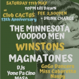 THE MINNESOTA VOODOO MEN & MVM FAN CLUB PRESENTS – Shakin’ Mono Action magnatonesで出演。 ■bands THE MINNESOTA VOODOO MEN WINSTONS MAGNATONES ■DJs Yone Pa Cino MASA HIROSE SUGA JUN ■gogo dancers Miss Cabaretta Naspy rui chiaki Miss Rouge OPEN 22:00 till dawn Fee 2,500YEN + Drink Charge